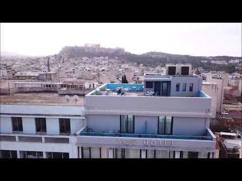 Athens center square hotel- the hotel&#039;s rooftop